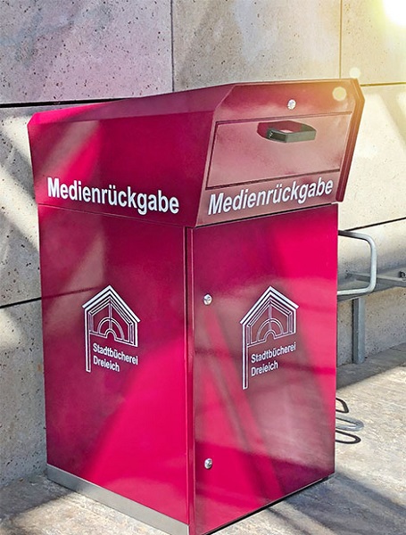 OUTDOOR Medienrückgabe- box / 1 Klappe