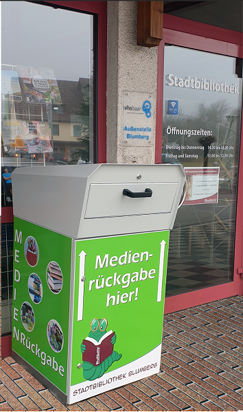 OUTDOOR Medienrückgabe- box / 1 Klappe