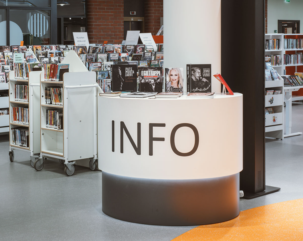 Info POD Theke mit LED Beleuchtung