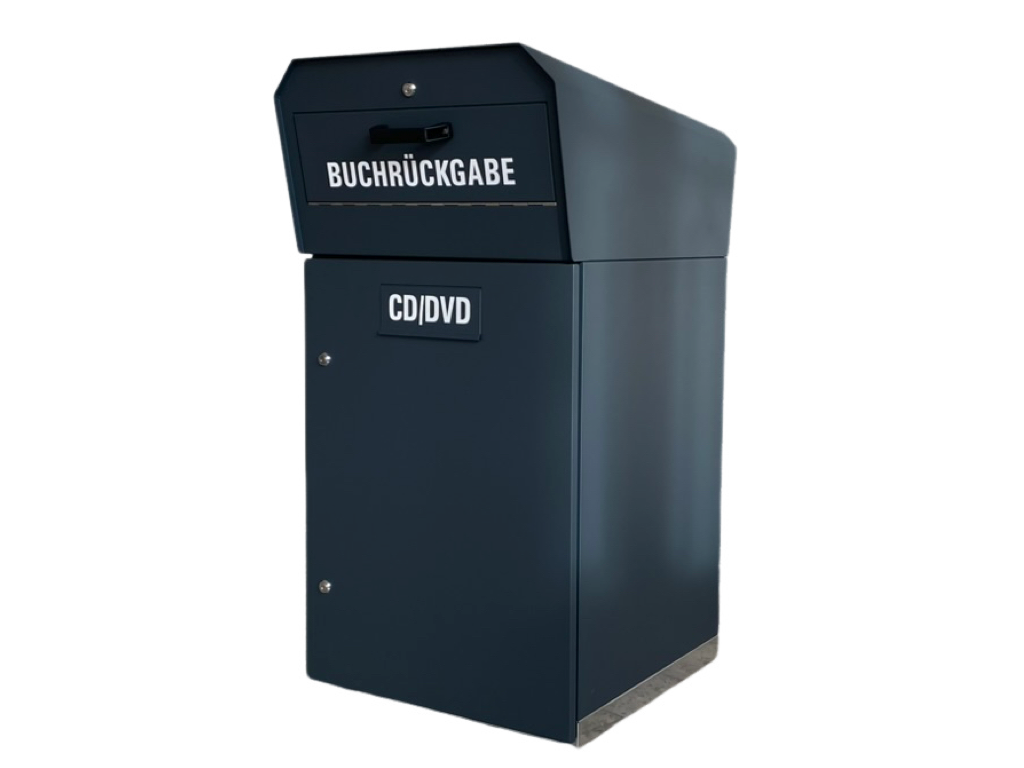 OUTDOOR Medienrückgabe-box 2 Klappen  / Edelstahl