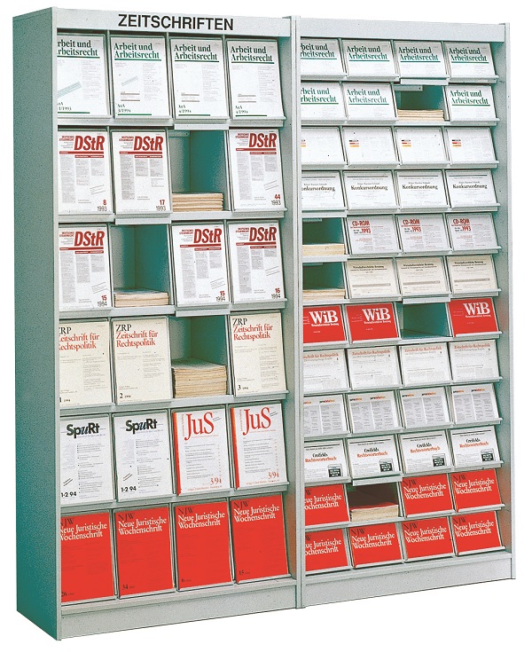 Zeitschriften-Komplettschrank für 24 Titel