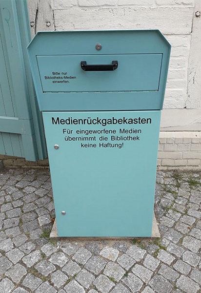 OUTDOOR Medienrückgabe- box / 1 Klappe