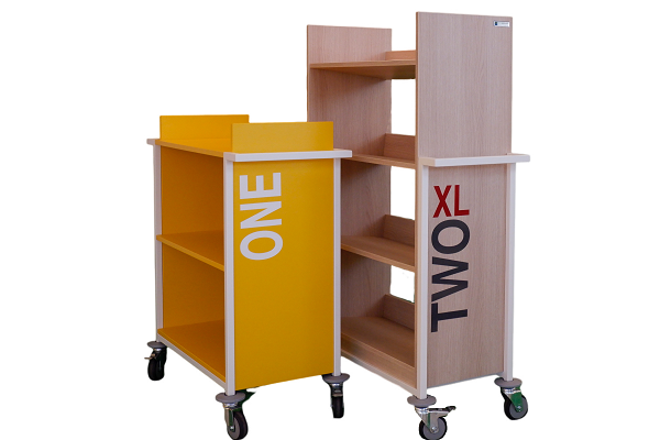 [Ausstellungsstück] Bücherwagen TWO XL / EcoDesignLibraray