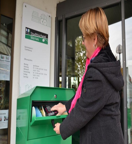 OUTDOOR Medienrückgabe- box / 1 Klappe