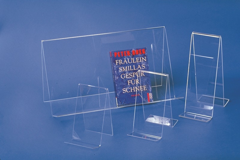 Plexiglas-Buchständer einseitig