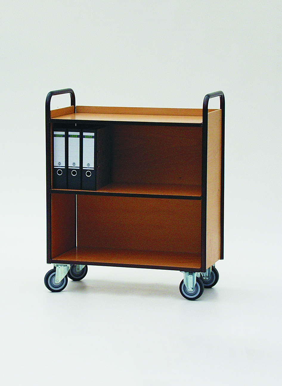 Aktenbücherwagen mit Rückwand