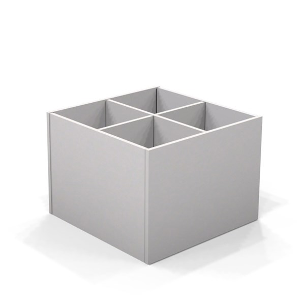 Bilderbuchtrog mit 4 Fächern Bilderbuchtrog mit 4 Fächern
