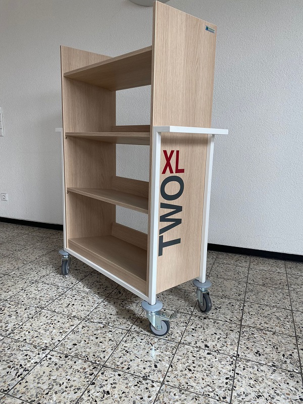 [Ausstellungsstück] Bücherwagen TWO XL / EcoDesignLibraray