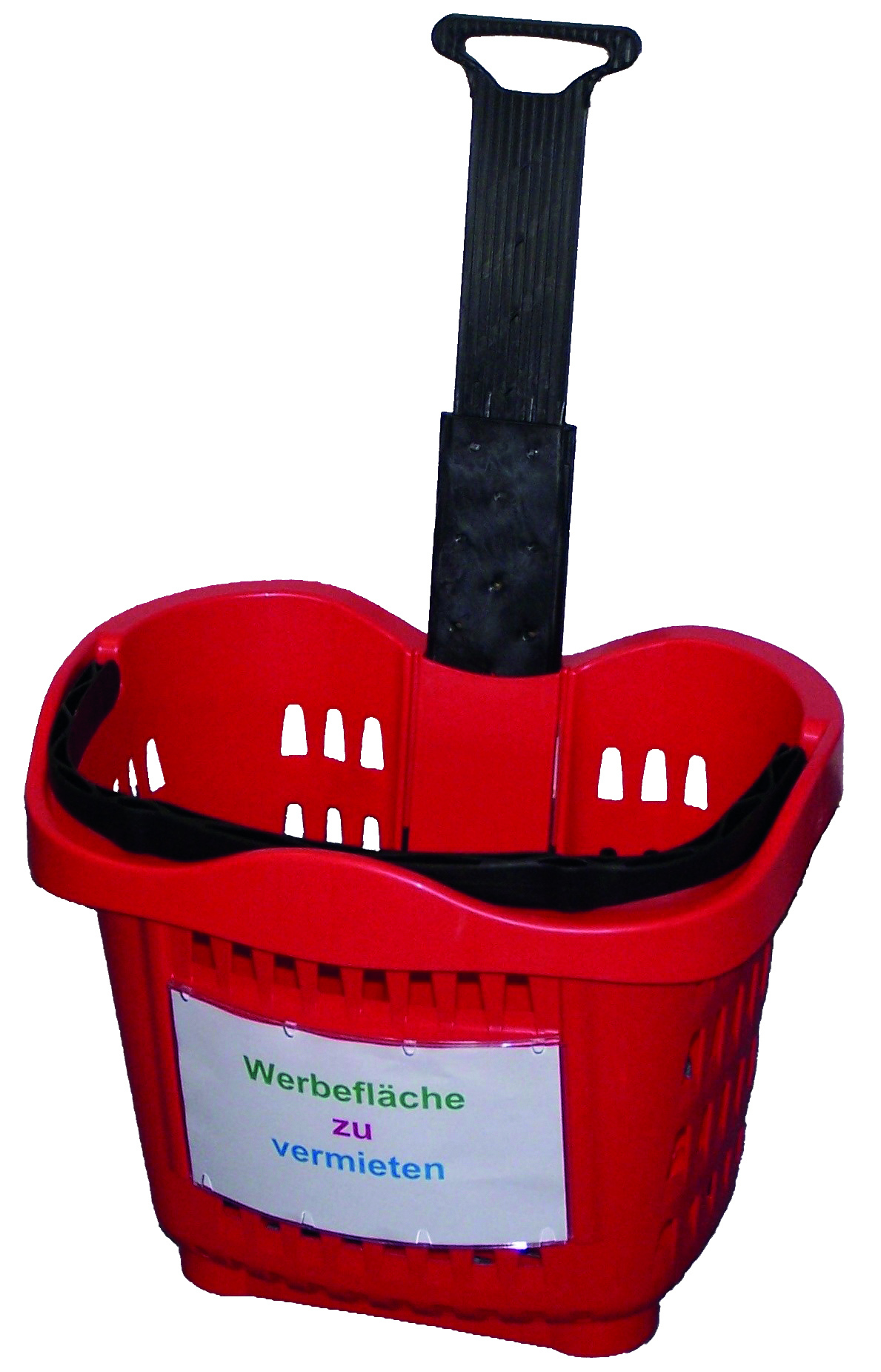 Einkaufskorb / Sammelkorb mit Rollen und ausziehbarem Teleskopgriff