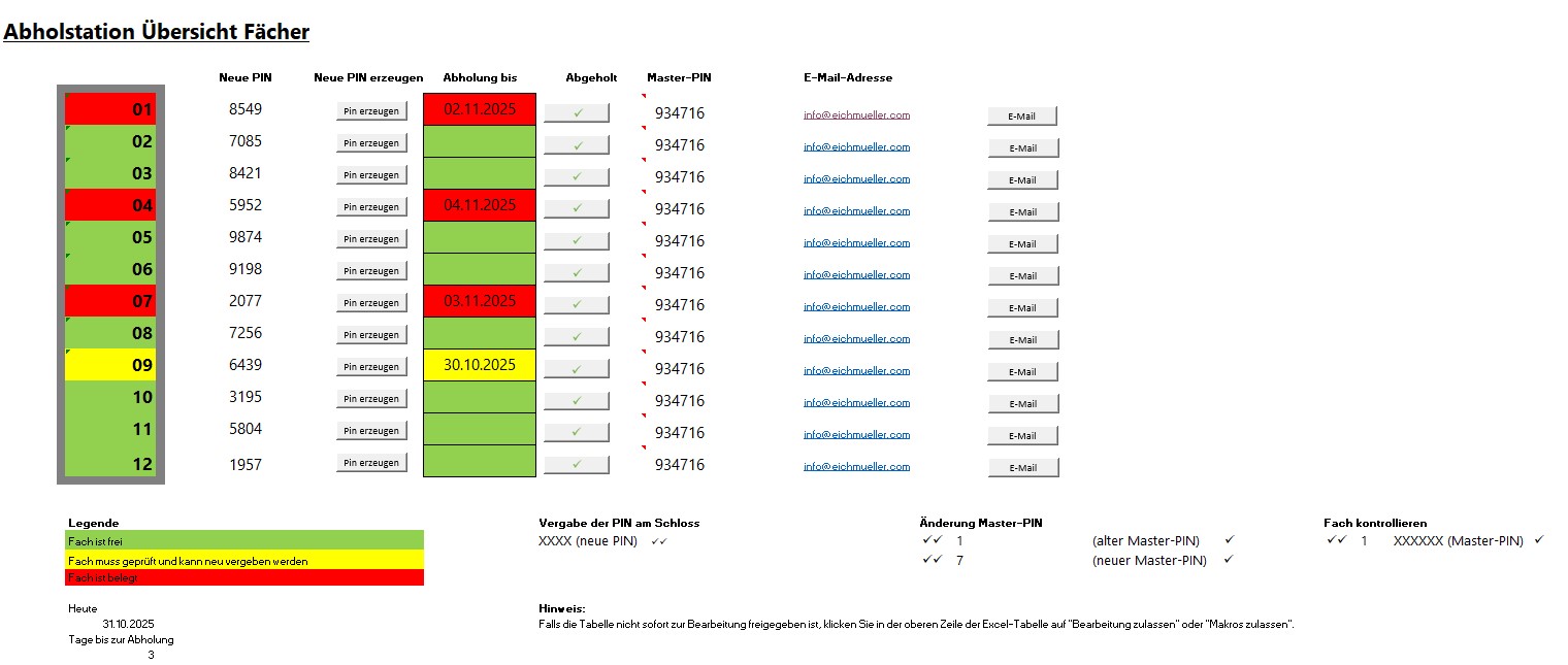 OUTDOOR Medienabholstation